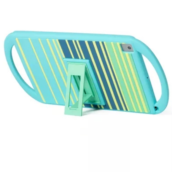 Komar Kids Blue/Green Stripes Kids'iPad Case w/Stand - Picture 3 of 4